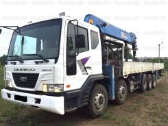 Daewoo Ultra Novus. Грузовик с краном 25т + стрела Dongyang 3506 15т, 12 000 куб. см., 10x6