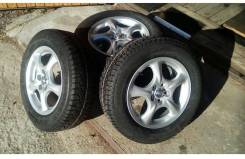 Зимняя резина Continental 195/65 R15 на литых дисках Toyota Carina GT. 6.0x15" 5x100.00 ET-45 ЦО 54,1 мм.