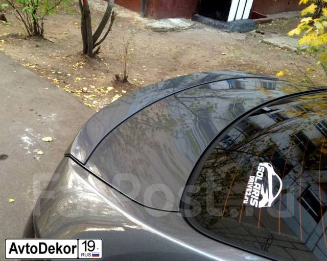 Лип спойлер Hyundai Solaris (Хендай Солярис) седан 2010-2017г купить в ...