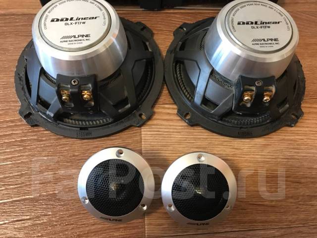 Комплект Alpine dlx f17w, компонентные, среднечастотные, 50 Вт, б