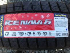 Goodyear Ice Navi 6. Зимние, без шипов, 2018 год, без износа, 4 шт