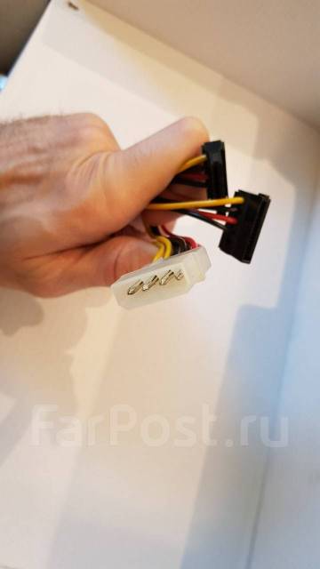 Переходник молекс на сата 2шт moles to SATA x2 - Аксессуары во Владивостоке