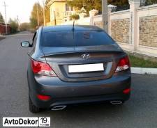 Дефлектор радиатора. Hyundai Solaris, RB Двигатели: G4FC, G4FA
