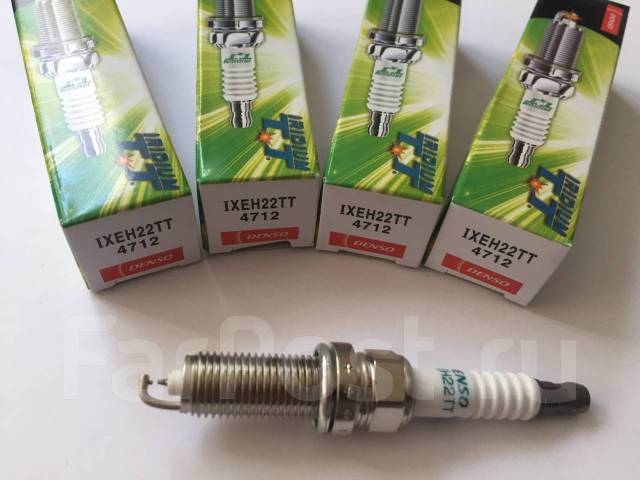 Комплект иридиевых свечей зажигания IXEH22TT Denso Iridium TT 4 штуки ...