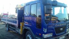 Daewoo Ultra Novus. Продам кран борт, 5 880 куб. см., 5 000 кг., 4x2