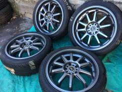 Шикарные 5Zigen inperio RS-01 + 235/40R18 Жир Б/П по РФ отл. сост!. 8.0x18" 5x114.30 ET35 ЦО 73,1 мм.