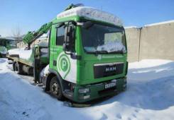 MAN TGL. Эвакуатор с КМУ, на шасси 12/180 4x2 BB, 4x2