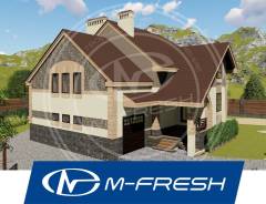 M-fresh Livingston (Готовый проект дома с сауной в цоколе). 400-500 кв. м., 1 этаж, 6 комнат, бетон