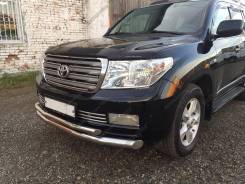 Защита бампера. Toyota Land Cruiser, J200, URJ202, URJ202W, UZJ200, UZJ200W, VDJ200, URJ200, GRJ200 Двигатели: 1URFE, 1VDFTV, 2UZFE, 3URFE, 1GRFE