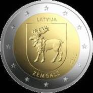 Латвия 2 евро 2018 г. Историческая область-Земгале.