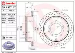 Диск перфорированный Brembo Xtra 09.A967.1X(BCK)
