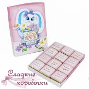 Шоколадный набор (шокобокс) с пожеланием Любимой мамочке!. Под заказ