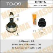 Шрус наружный к-кт! toyota carina/corolla/camry 16-2.0d 83-91 Masuma арт. TO09 To-09_