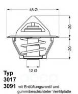 Термостат! daewoo lanos/nexia/nubira/espero 1.4-1.8 95 Wahler арт. 301787D2 W3017.87d2_