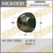 Гайка крепл.колеса!m12x1.25 ключ 21mmnissan sunny/primera/almera/terrano/maxima/serena 83 Masuma арт. MLS002 Mls-002_