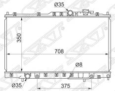 Радиатор chrysler sebring/dodge stratus/mitsubishi eclipse 01- (на купэ) Sat арт. CR0005-01CPE
