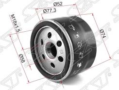 Фильтр масляный renault logan k4m/k7m 05-/megane/clio/duster/nissan almera/micra/note/qashqai/tiida Sat арт. ST-7700274177