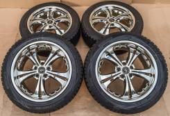 Японский хром 18" Kyoho 5x114.3 на зиме 235/50. 8.0x18" 5x114.30 ET38 ЦО 73,1 мм.