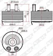 Радиатор масляный nissan navara 05-/pathfinder 04-13 Sat арт. ST-21305-EB300