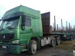 Howo Sinotruk. Седельный тягач howo sinotruk 2007 г., 6x4 + полуприцеп маз, 25 000 кг., 6x4. Под заказ