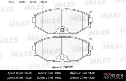 Колодки тормозные (Новая смесь Low-Metallic) NISSAN MAXIMA QX (A33) 2.0-3.0 00- передние (без датчика) E400371