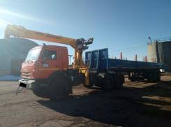 Soosan SCS736LII. Тягач седельный с КМУ TOP на шасси Камаз-43118, 11 762 куб. см., 6x6