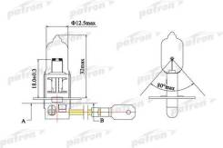 Лампа головного света H3 12V 55W PATRON PLH3-12/55