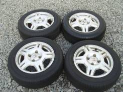 Диски Honda 4*114.3 R-15 с жирной зимней резиной Brigestone Blizzak. 6.0x15" 4x114.30 ET55