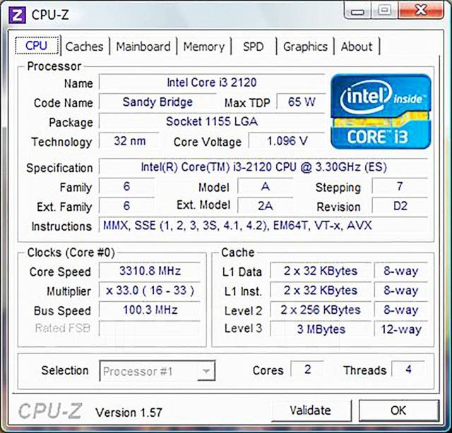 Intel Core i3-2120 ����