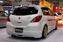 Задняя губа Nissan Tiida С11 Impul