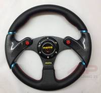 Руль MOMO carbon style с кнопками