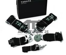 Спортивные ремни безопасности Takata 5 точек - Черный