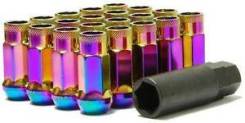 Стальные гайки MUTEKI SR48 Steel Wheel Nut Rainbow 1.25 и 1.5