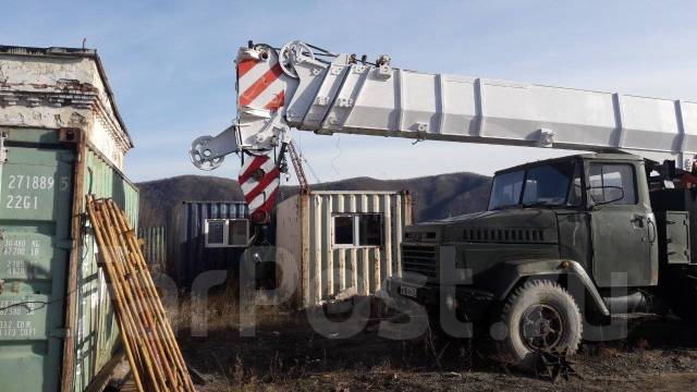 Старый автокран краз