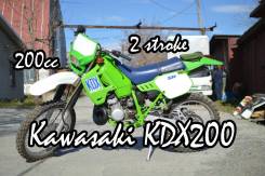 Kawasaki KDX 200. 200 куб. см., исправен, птс, без пробега