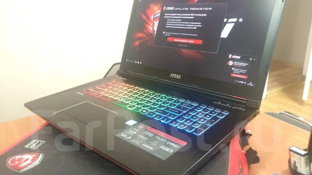 MSI GE72 6QF Apache Pro. 17.3", ��� 8 ��, WiFi: 1, Bluetooth: 1 ����
