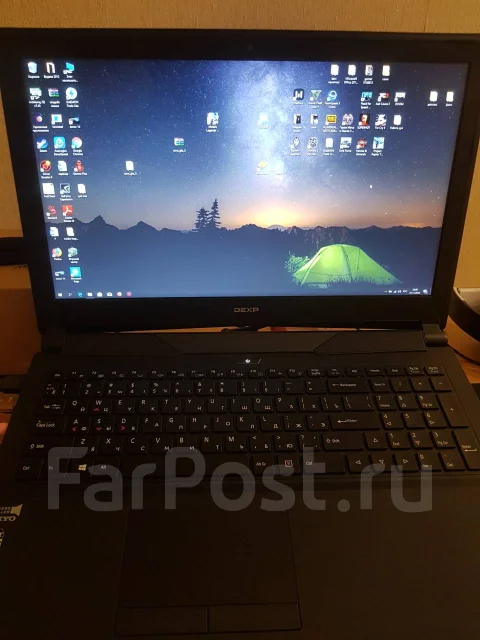 DEXP Ares E105. 15.6", 2,6����, ��� 8 ��, ���� 1 000���, WiFi: 1, Bluetooth: 1, ����������� �� 4��. ����