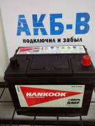 Аккумулятор Hankook 68Ач 630А (80D23L)+Скидки. в Новосибирске Hankook. 68 А.ч., Обратная (левое), производство Россия