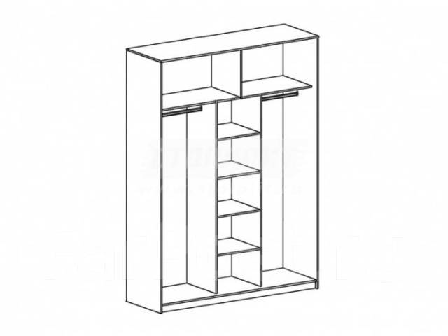 Шкаф купе николь 3 сборка