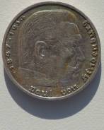 5 рейхсмарок. Третий Рейх. 1936 A (Берлин). Серебро