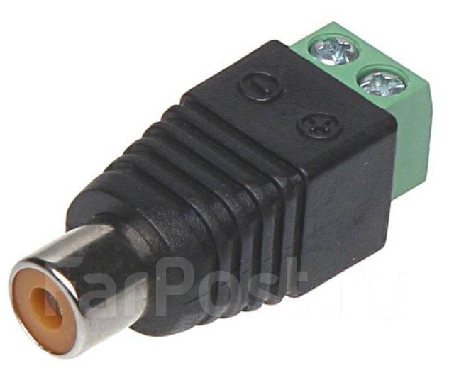 Разъем RCA c клеммной колодкой, новый, в наличии. Цена: 30₽ во Владивостоке