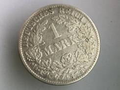 1 марка. Германская империя. 1873 D (Мюнхен). Серебро