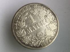 1 марка. Германская империя. 1874 B (Ганновер). Серебро