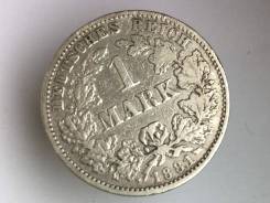1 марка. Германская империя. 1881 J (Гамбург). Серебро