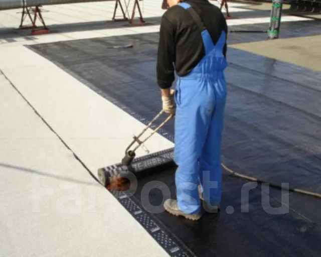 Монтаж мягкой кровли гаражей. Ремонт крыш. Гидроизоляция. Мембрана ...