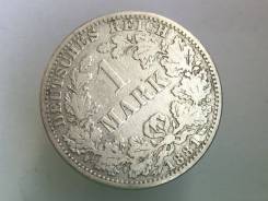 1 марка. Германская империя. 1881 A (Берлин). Серебро