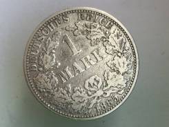 1 марка. Германская империя. 1885 A (Берлин). Серебро
