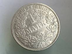 1 марка. Германская империя. 1887 A (Берлин). Серебро