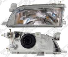Стекло фары. Toyota Corolla, AE101, AE101G, AE102, AE103, CDE120, CE100, CE100G, EE100, EE101, EE105, ZZE120, ZZE120L, ZZE121, ZZE121L Двигатели: 1CDF...