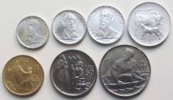 Набор 7 монет = Сан Марино (святые) - 1972 год. UNC